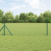 Ograda od lančane veze 25 x 0,8 m Čelik Zelena
