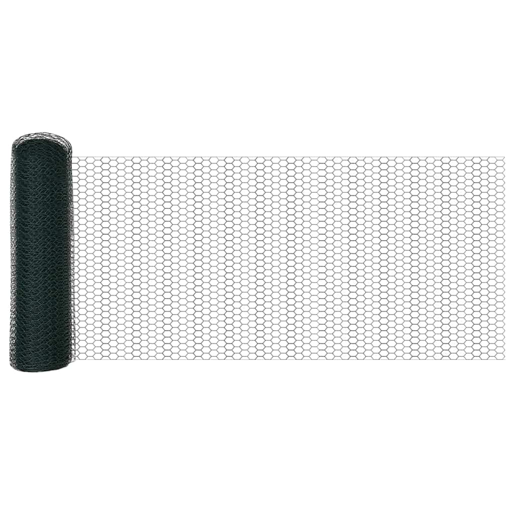 Heksagonalna ograda Zelena 0,4 x 25 m PVC