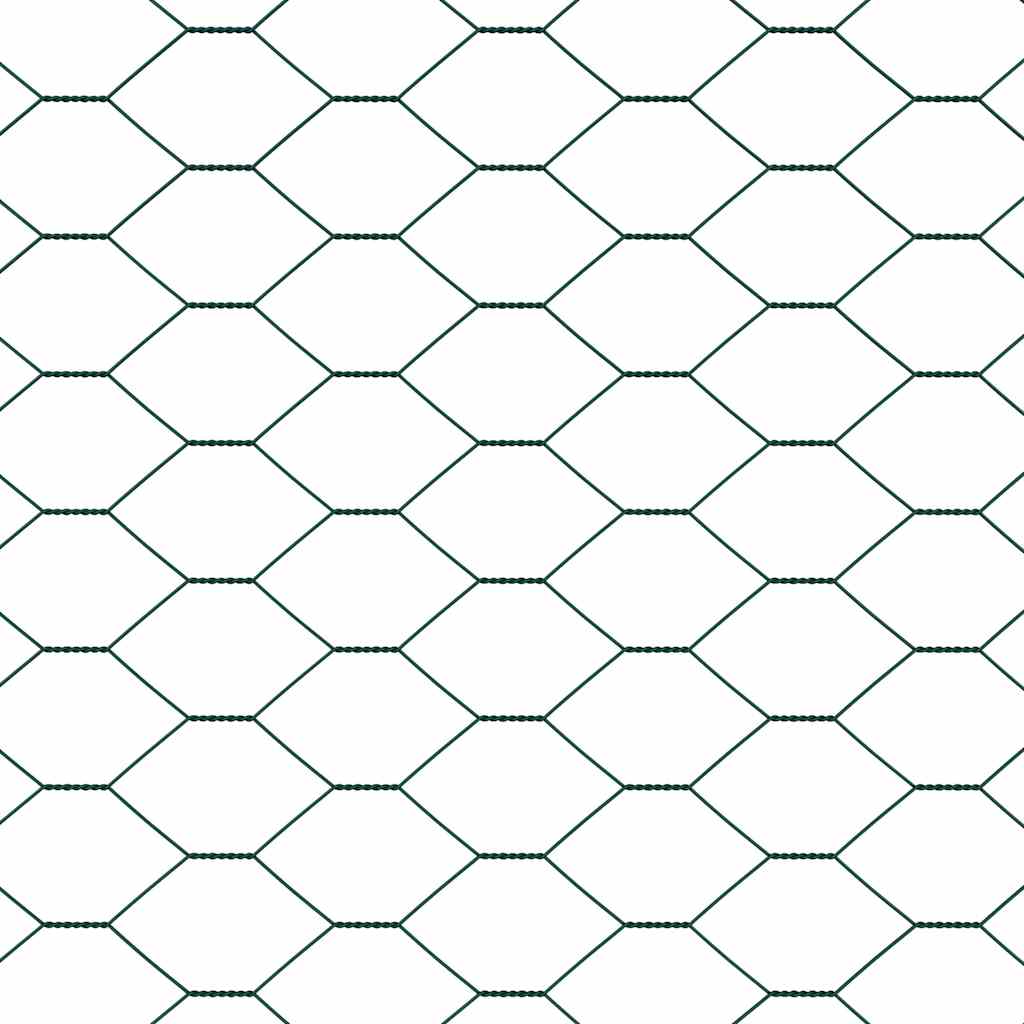 Heksagonalna ograda Zelena 0,4 x 25 m PVC