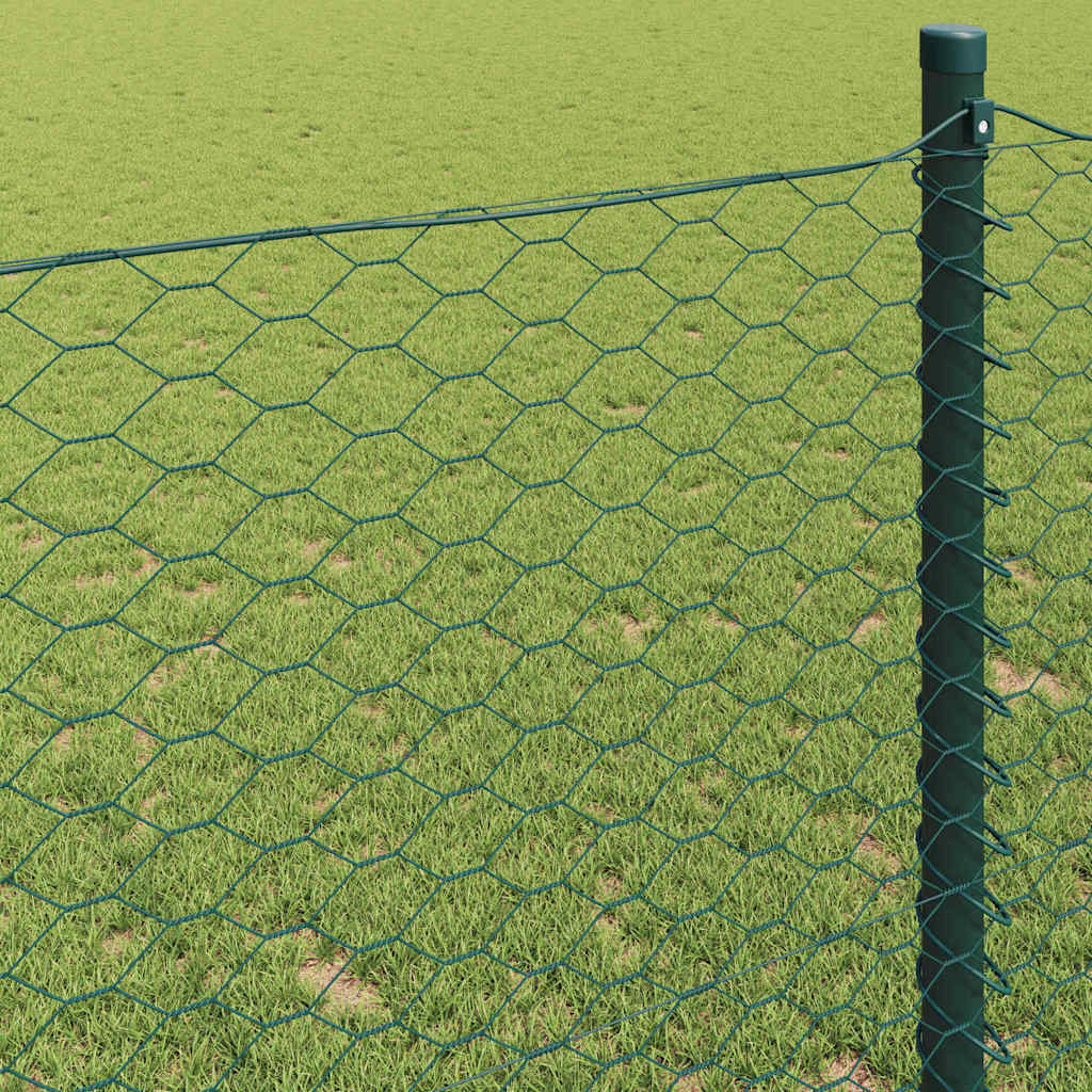 Heksagonalna ograda Zelena 0,4 x 25 m PVC