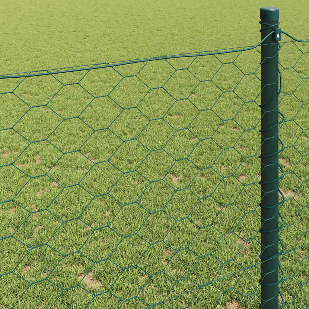Heksagonalna ograda Zelena 0,4 x 25 m PVC