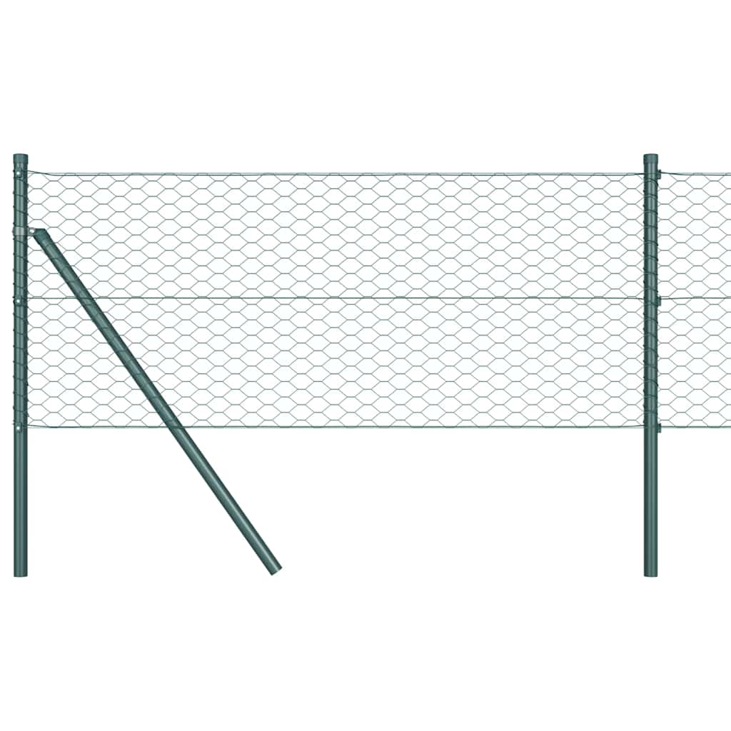 Heksagonalna ograda Zelena 0,4 x 25 m PVC