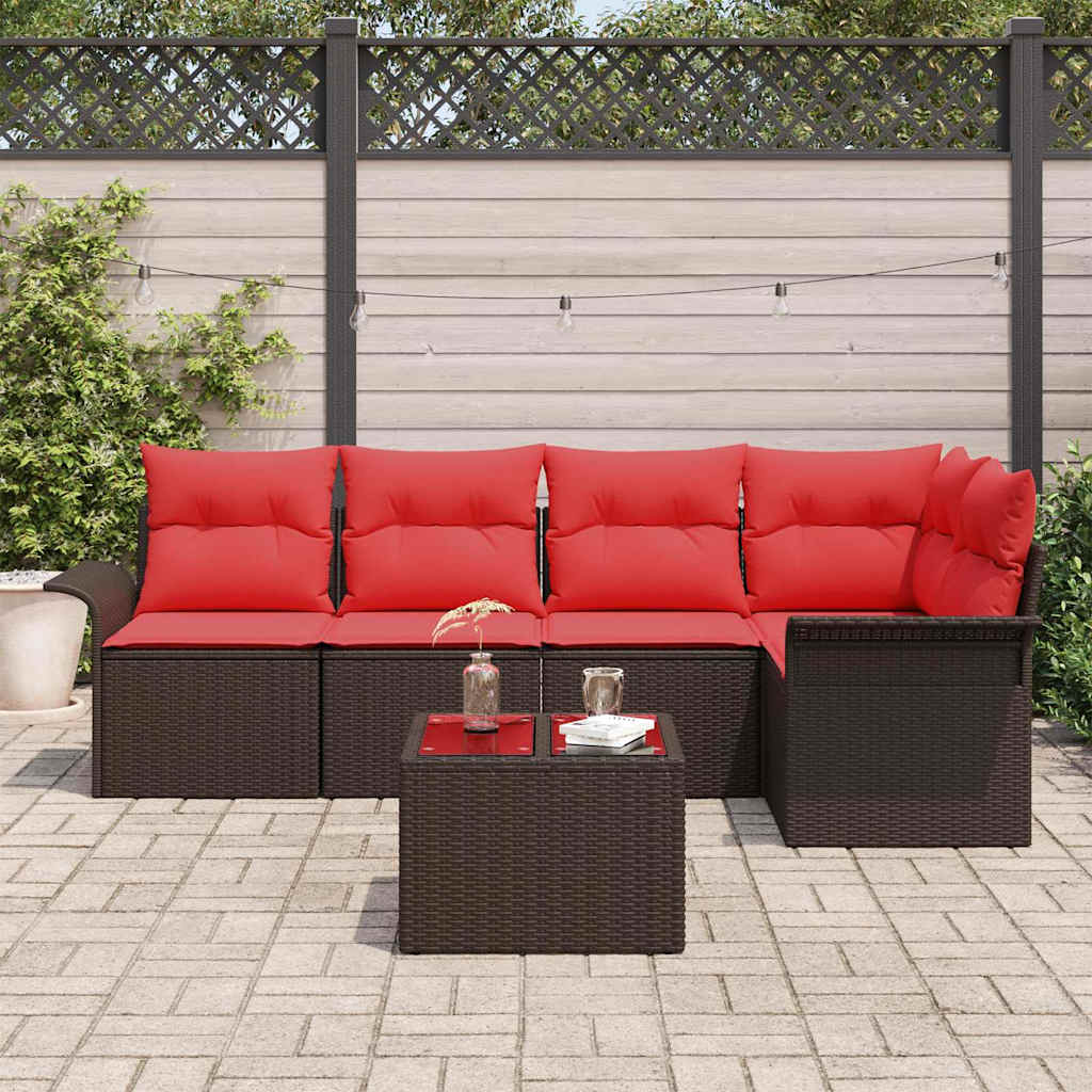 Sjedeća garnitura za vrt 5 kom. poliratan 242,5 x 132,5 x 85 cm