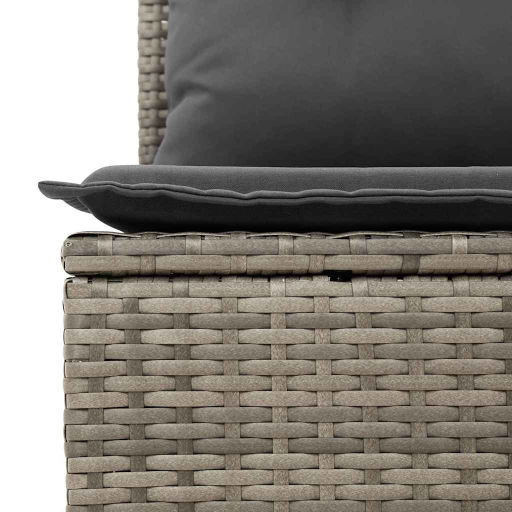 Sjedeća garnitura za vrt 6 pcs Siva poliratan