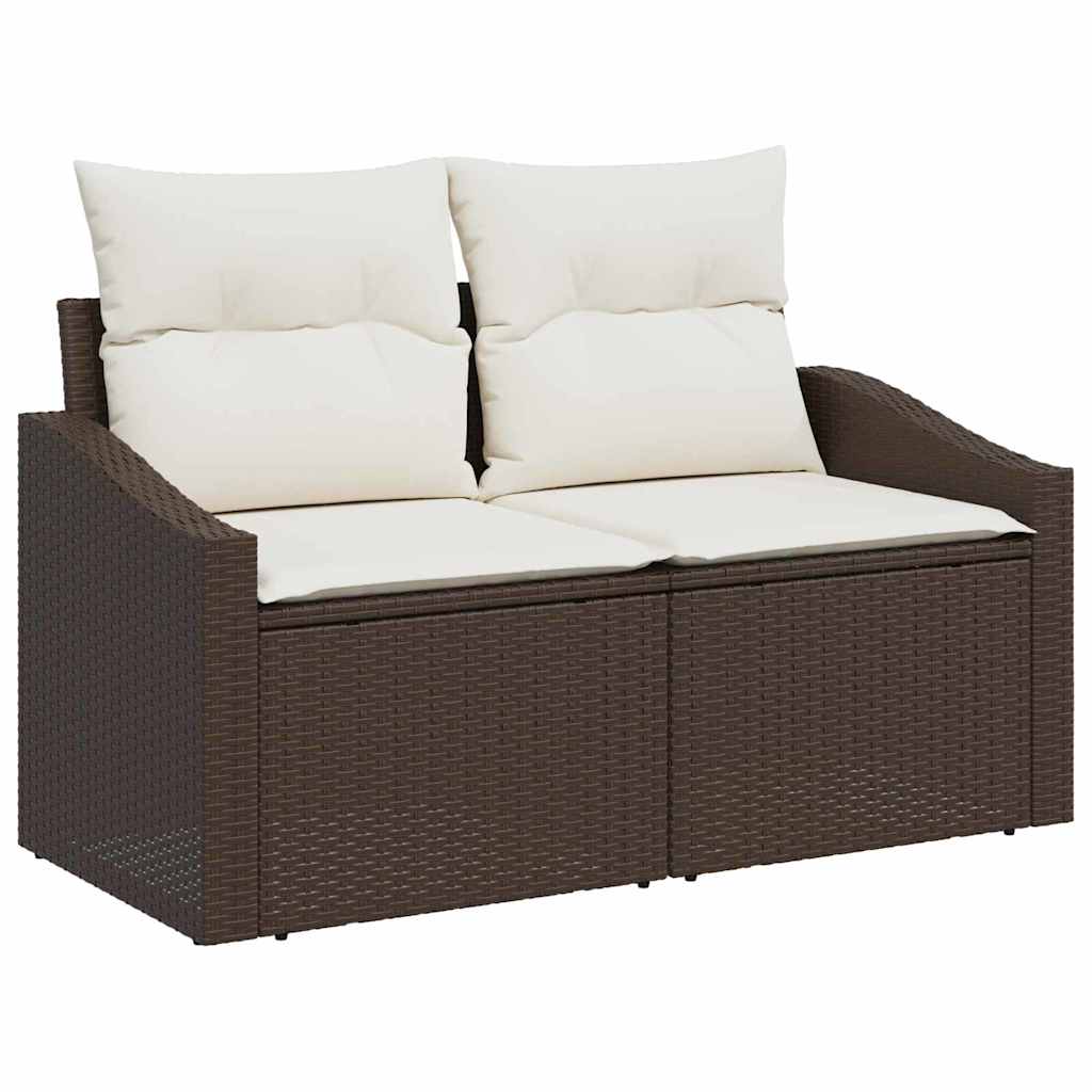Set sofe s jastukom 7 pcs Smeđa poliratan