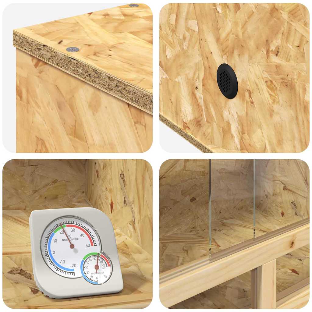 Terarij Smeđa 80 x 50 x 100 cm OSB
