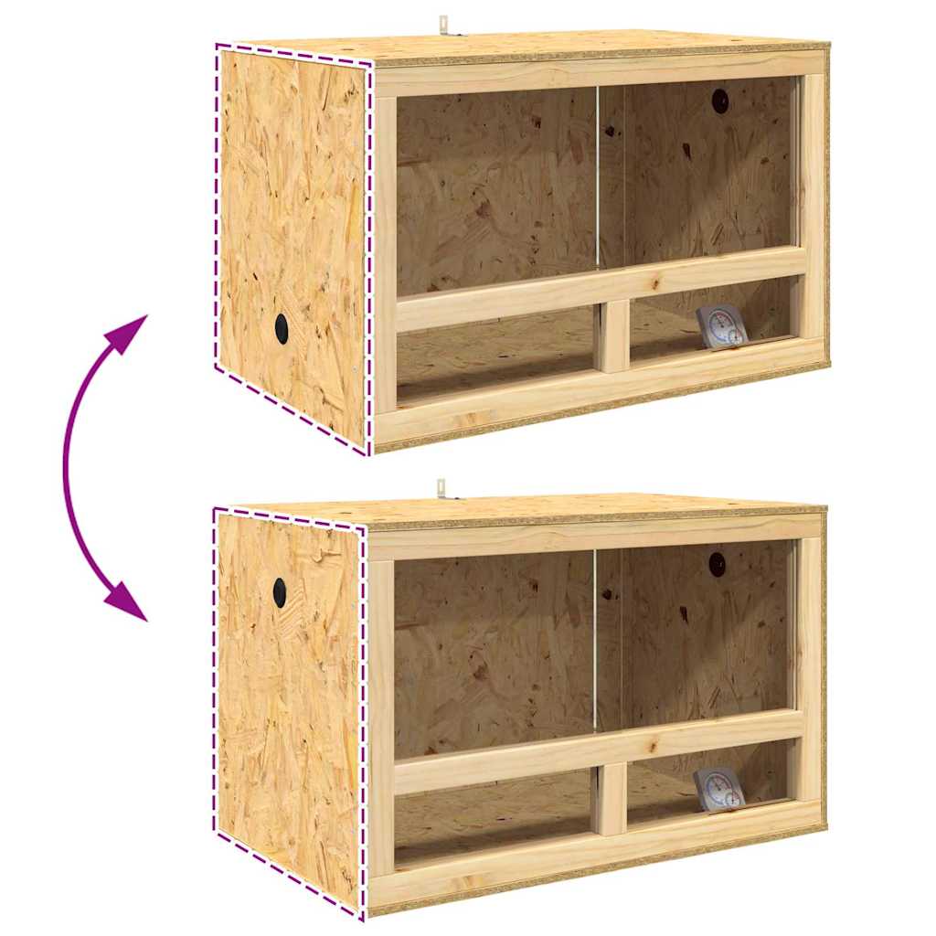 Terarij Smeđa 80 x 50 x 100 cm OSB