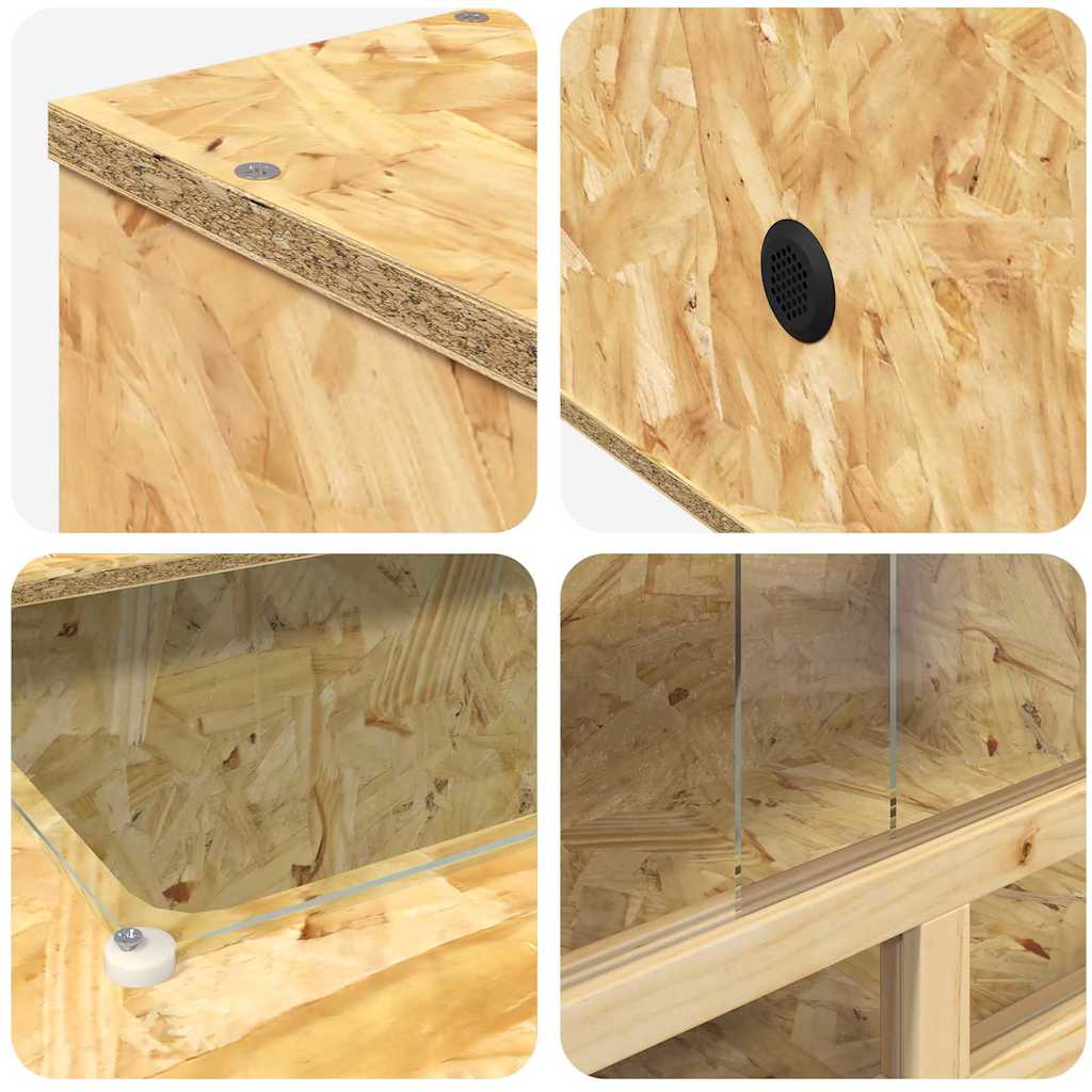 Terarij Smeđa 80 x 50 x 100 cm OSB