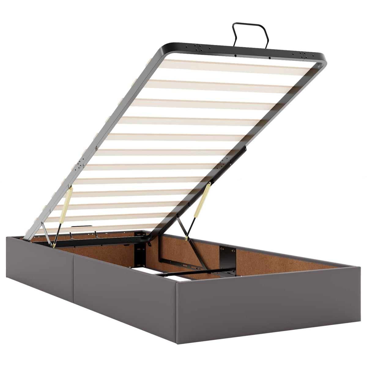 Okvir kreveta s madracem Ostalo 2 kom. Siva PVC 90 x 190 cm