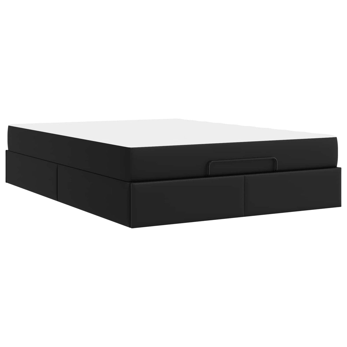 Okvir kreveta s madracem Ostalo 2 kom. Crna PVC 140 x 190 cm