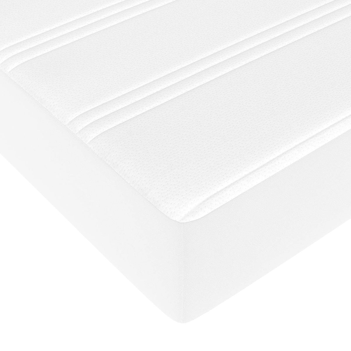 Okvir kreveta s madracem Ostalo 2 kom. Bijelo PVC Bijela 140 x 190 cm
