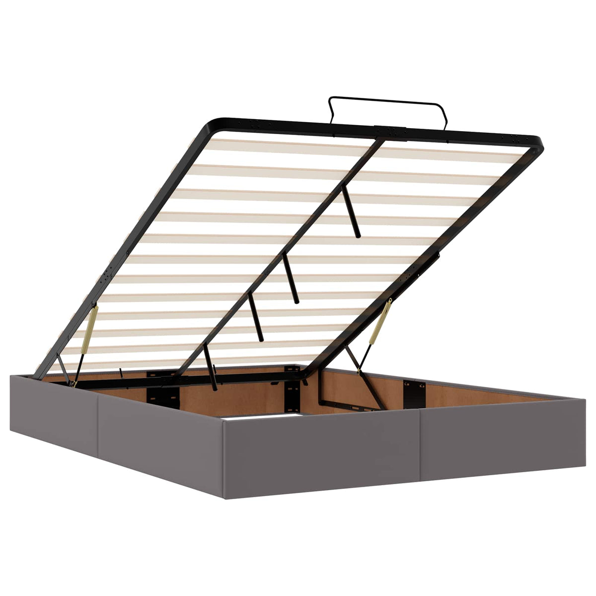 Okvir kreveta s madracem Ostalo 2 kom. Siva PVC 140 x 190 cm