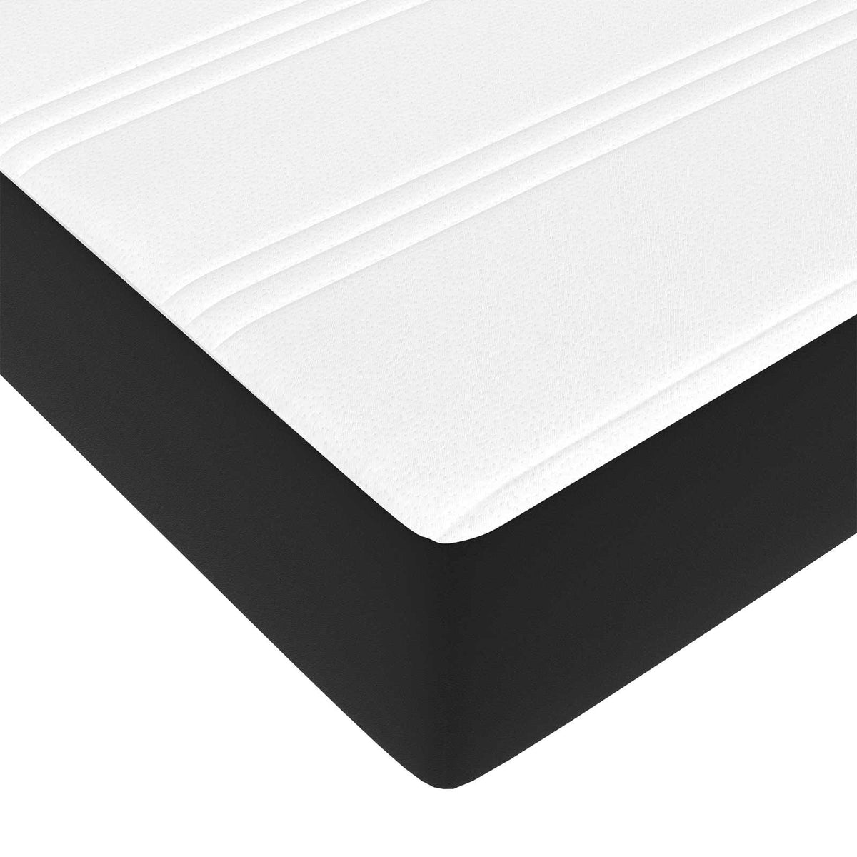 Okvir kreveta s madracem Ostalo 2 kom. Crna PVC 140 x 200 cm