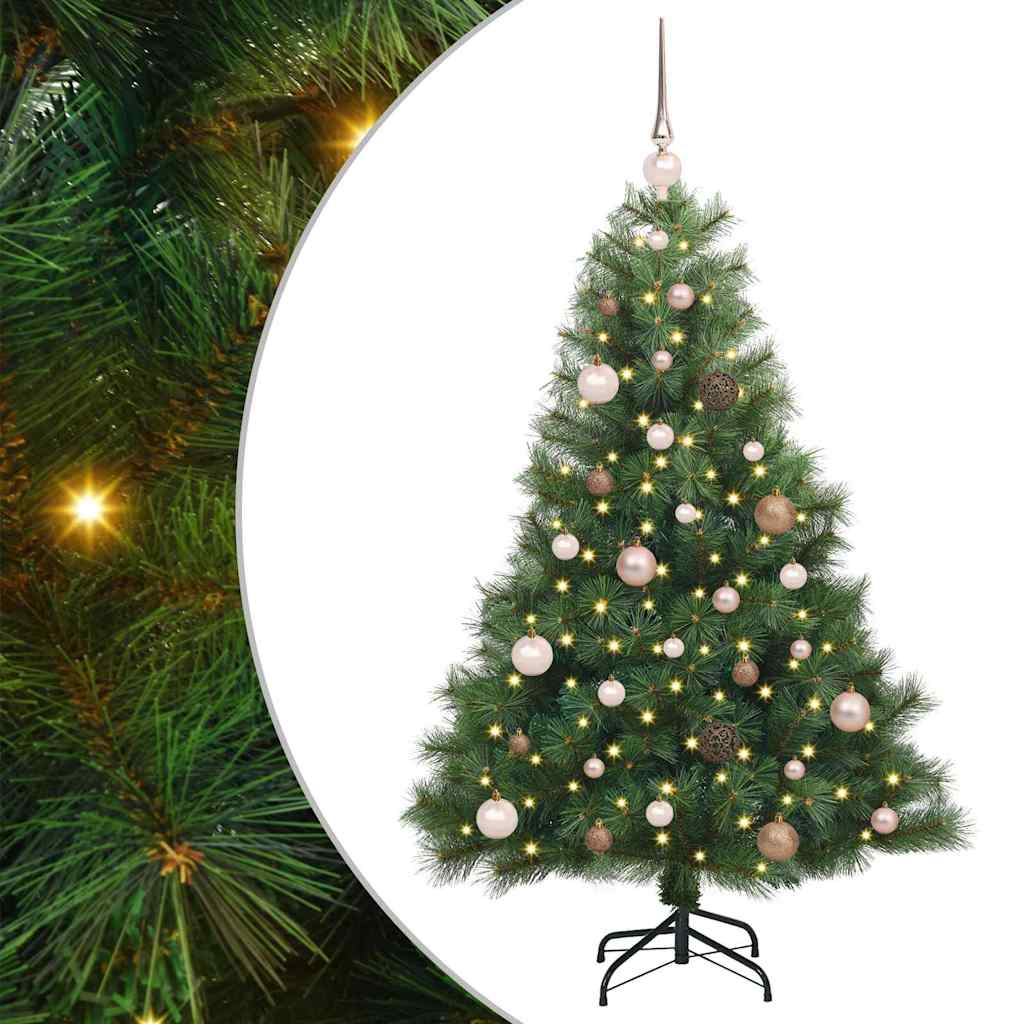 Umjetno božićno drvce s stalakom Zelena 150 cm PE i PVC 94 x 94 x 150 cm