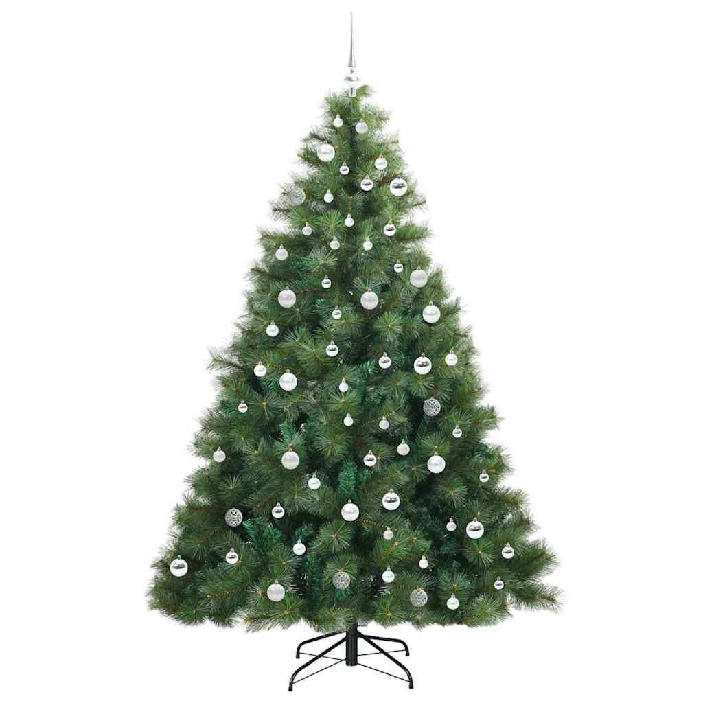 Umjetno božićno drvce s stalakom Zelena 210 cm PE i PVC 130 x 130 x 210 cm