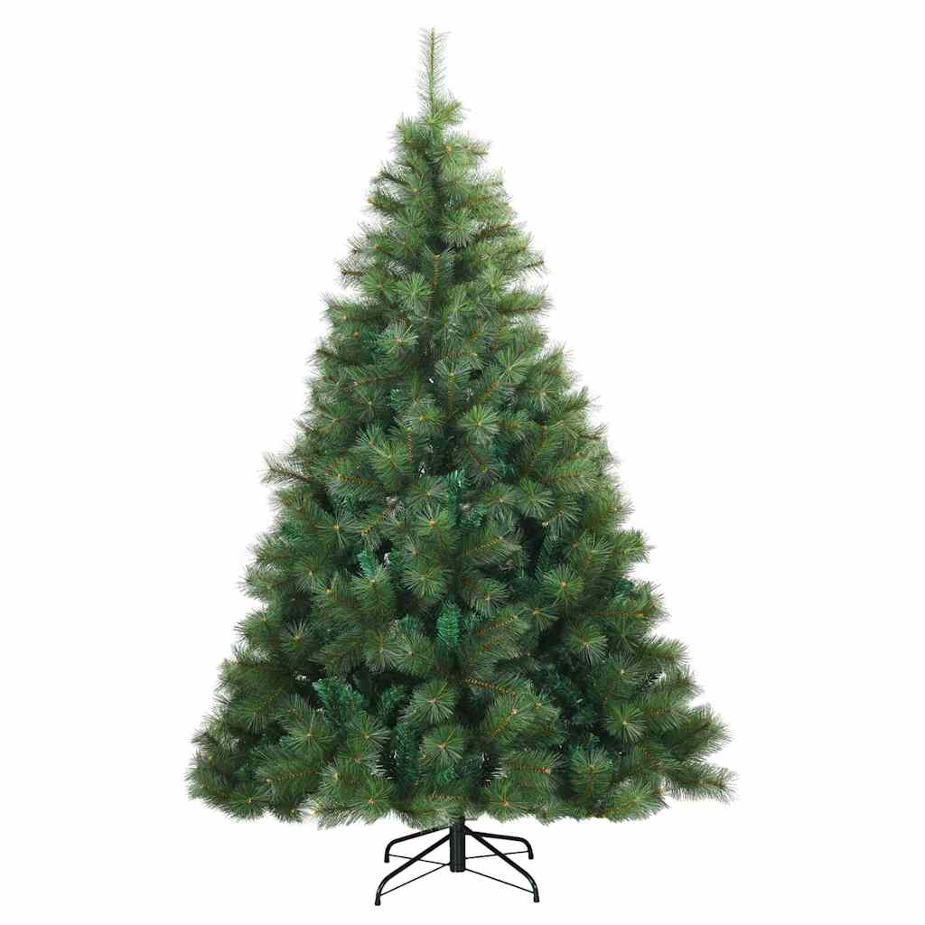 Umjetno božićno drvce s stalakom Zelena 210 cm PE i PVC 130 x 130 x 210 cm