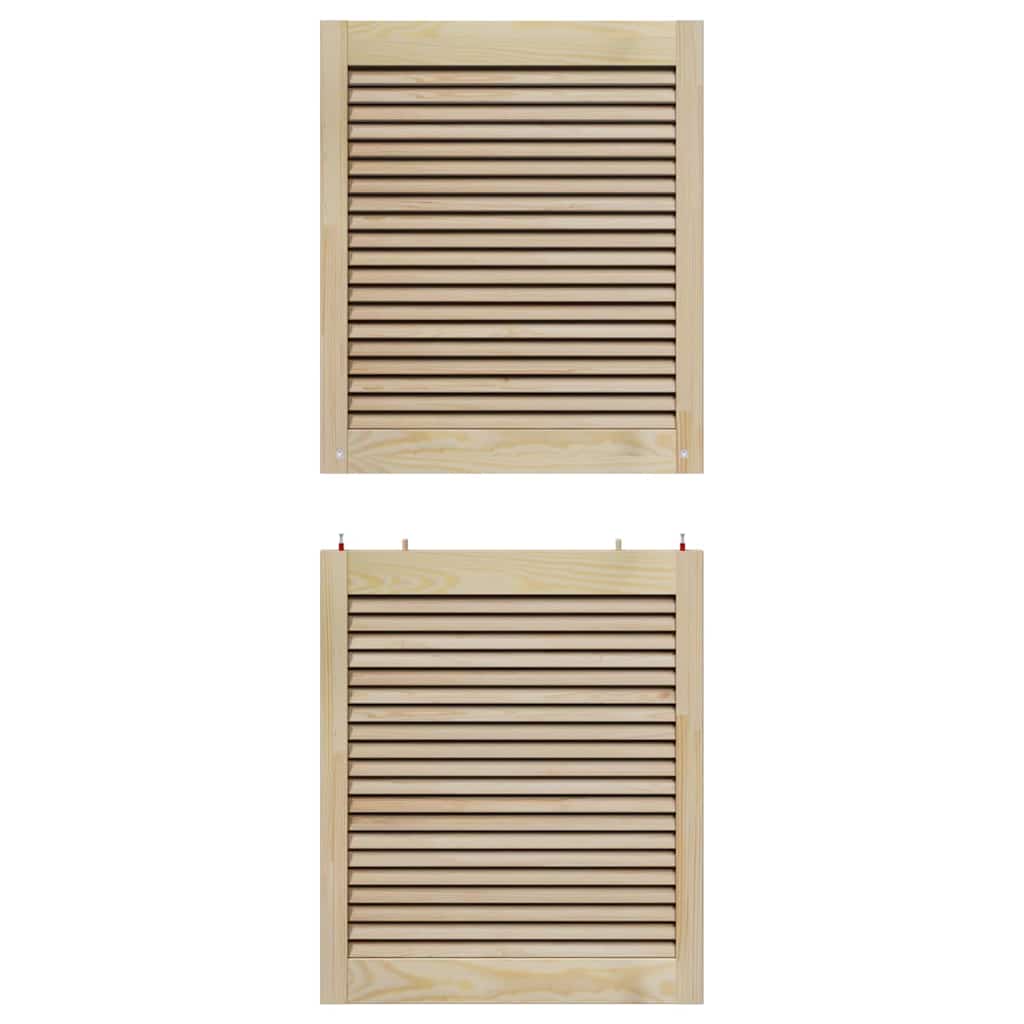 Ormarna vrata s vratima 2 pcs Prirodna 140,5 x 2,1 x 59,5 cm