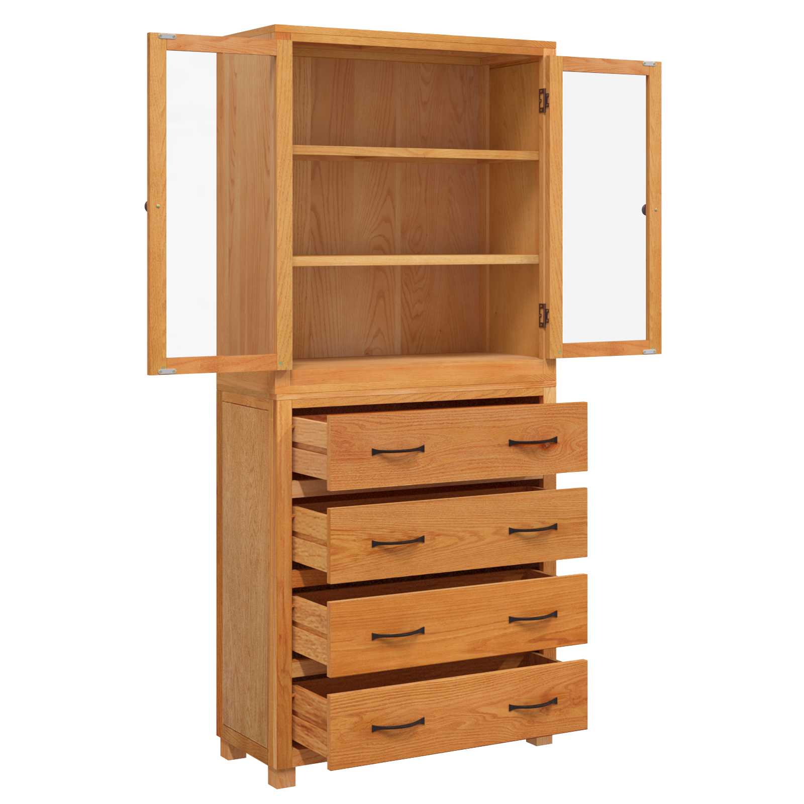 Set namještaja za pohranu 2 kom. Prirodna 80 x 35 x 185 cm