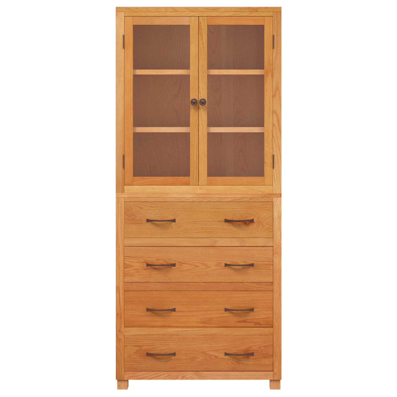 Set namještaja za pohranu 2 kom. Prirodna 80 x 35 x 185 cm