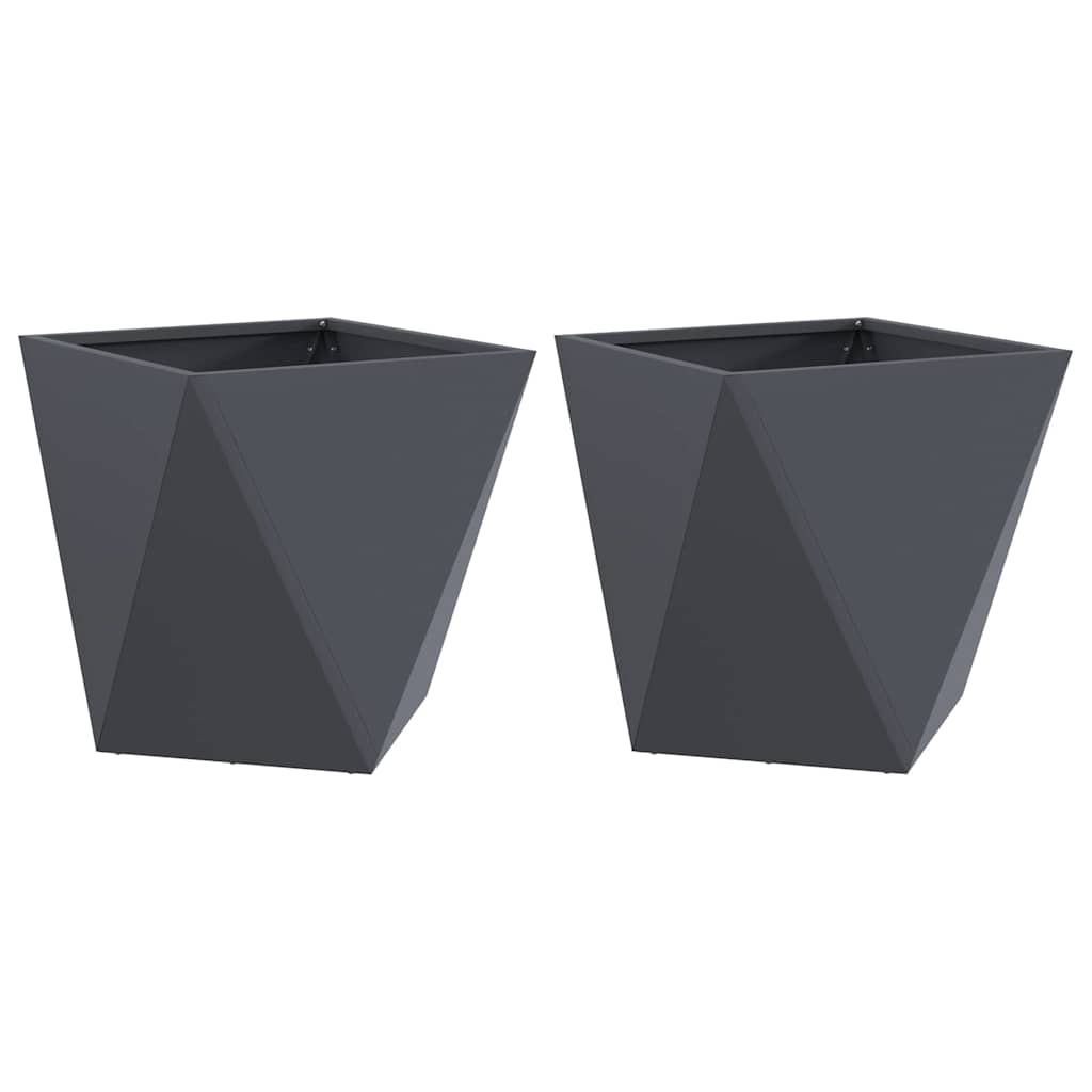 Sadilica 2 pcs Antracit 40 x 40 x 40 cm Čelik