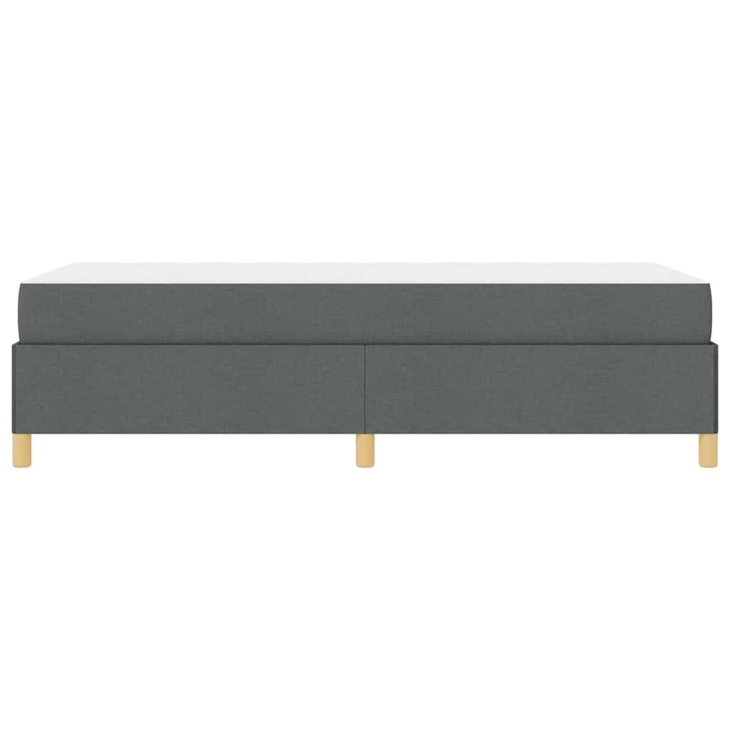Krevetna konstrukcija Tamno siva 90 x 190 cm tkanina
