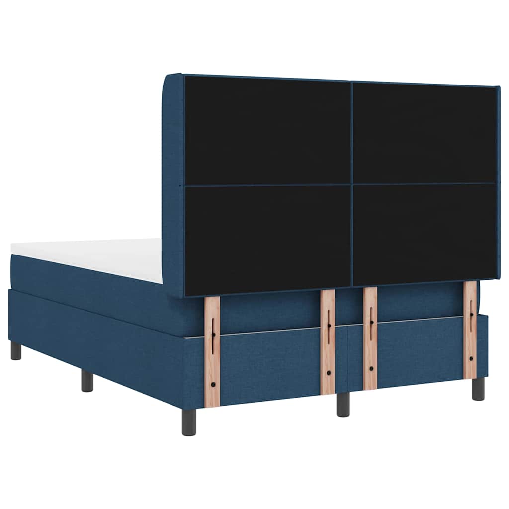 Krevet s opruga kutije s jastukom Plava 200 x 140 cm tkanina