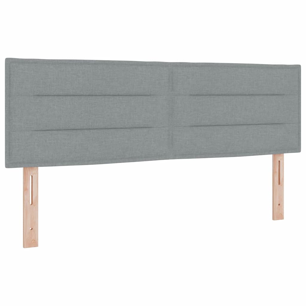 Krevet s opruga kutije Svjetlosiva 140 x 200 cm tkanina