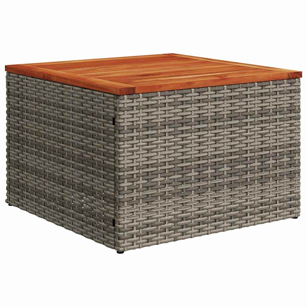 Sjedeća garnitura za vrt 8 kom. Siva poliratan 289 x 123,5 x 69 cm
