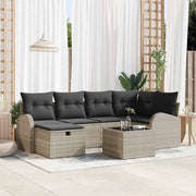 Set sofe 7 kom. Svijetlo siva poliratan Svjetlosiva 55 x 55 x 37 cm