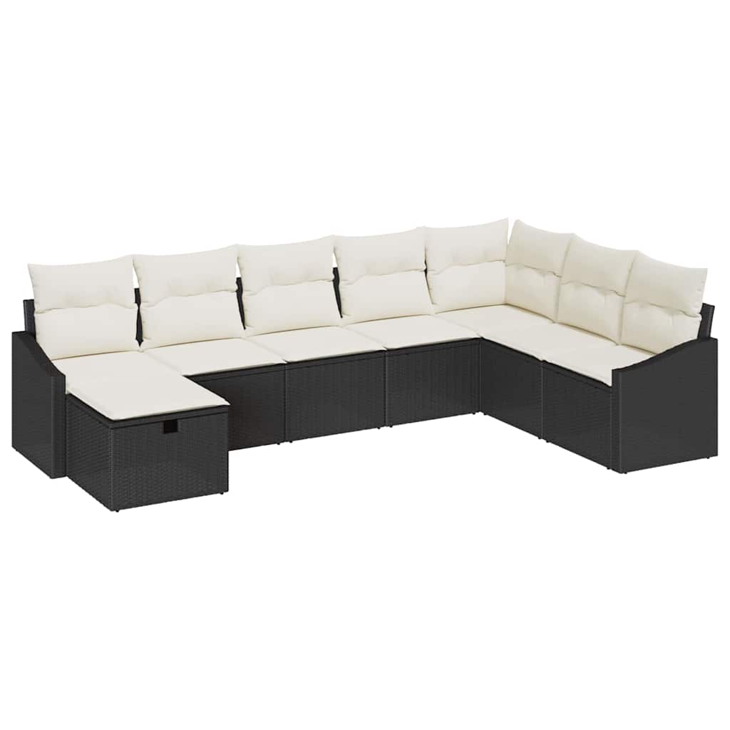 Sjedeća garnitura za vrt 8 kom. poliratan Bež 288,5 x 178,5 x 85 cm
