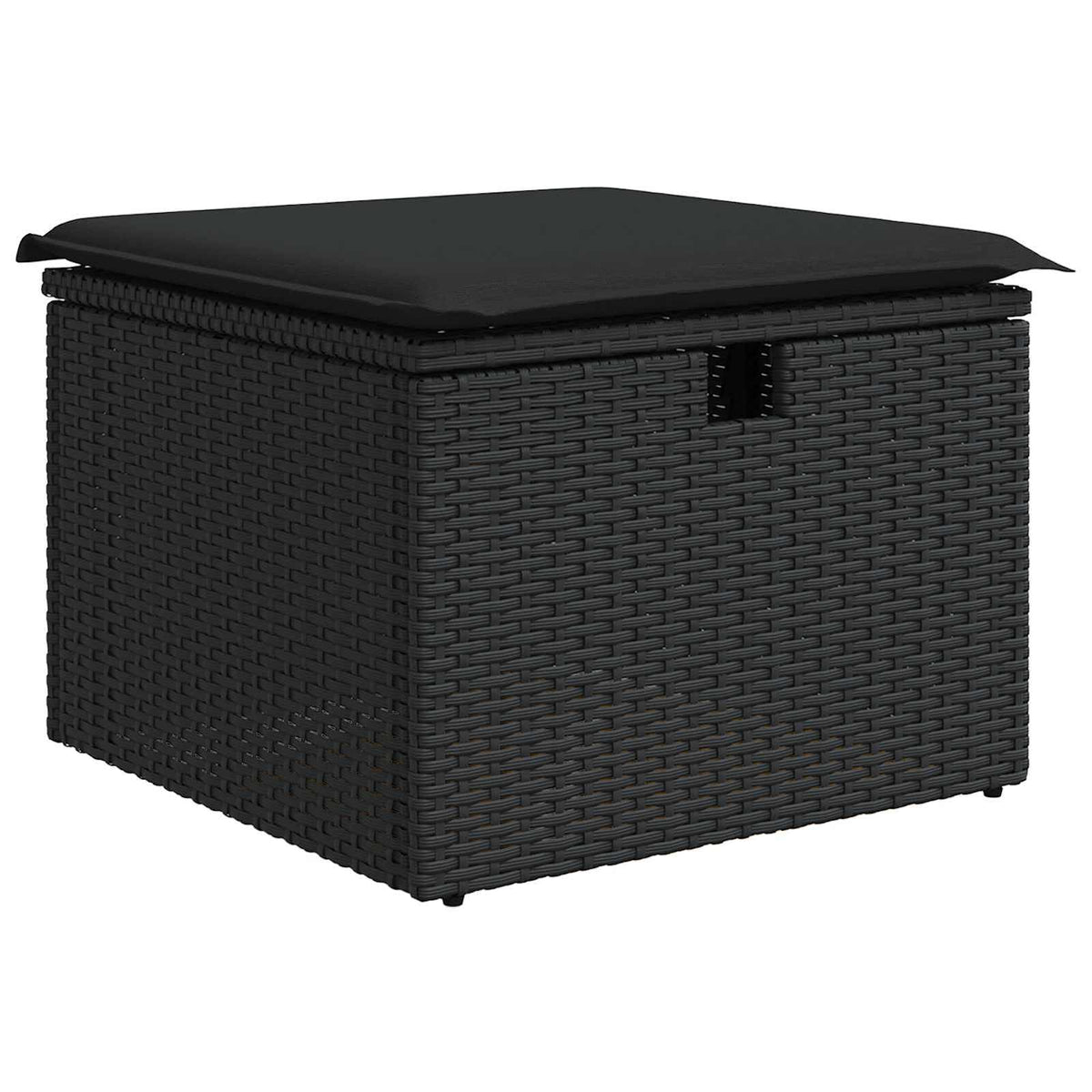 Sjedeća garnitura za vrt 9 kom. Crna poliratan 55 x 62 x 69 cm