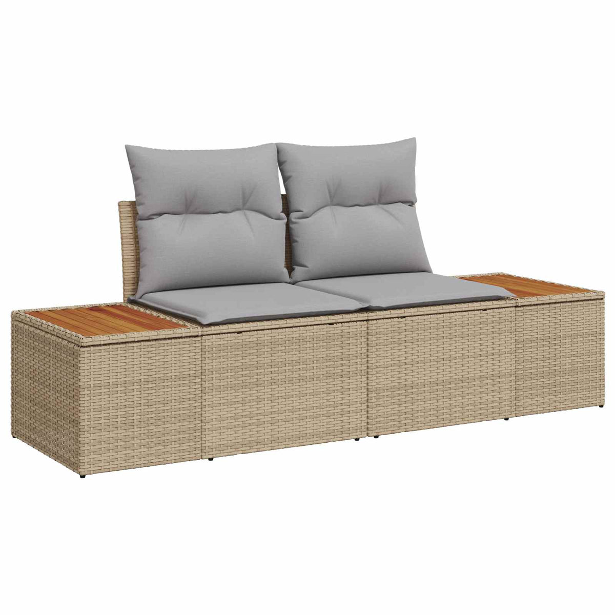 Sjedeća garnitura za vrt 9 kom. 8-Broj sjedala Bež 176 x 176 x 85 cm