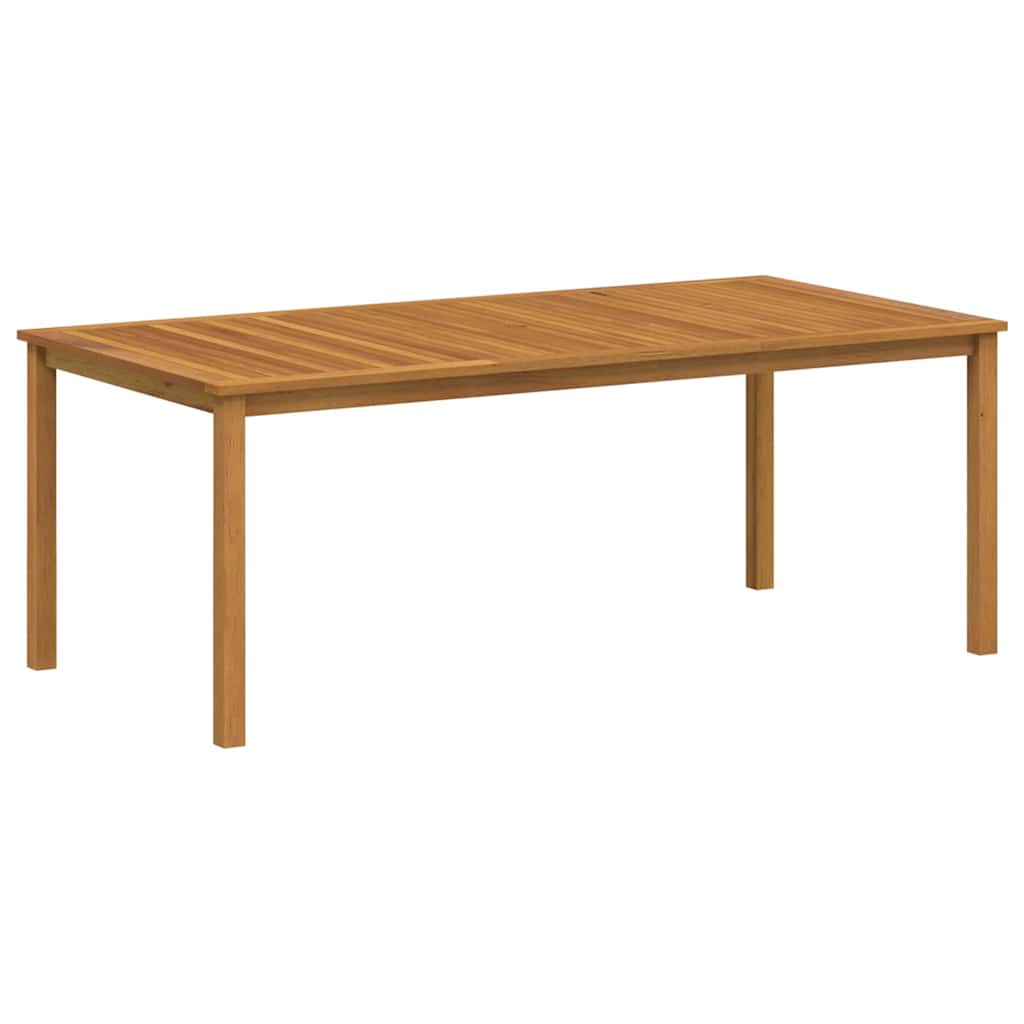 Vrtni set za objed 7 pcs Bež Čvrsto drvo akacije