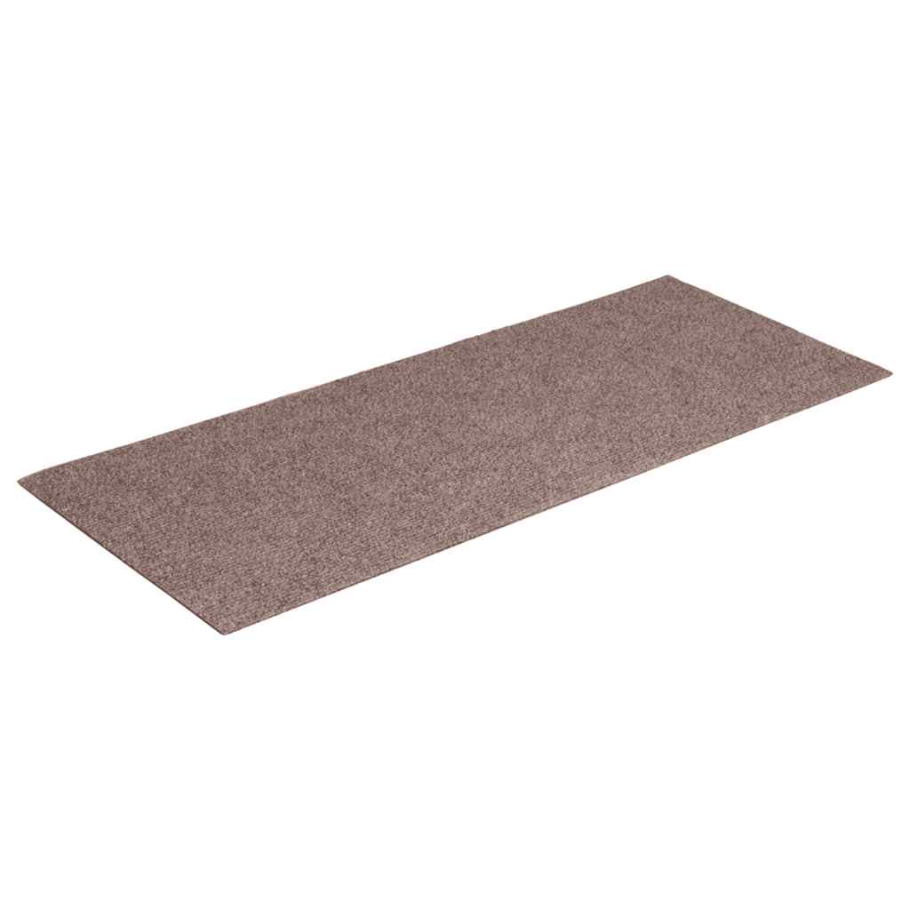 Prostirke za stepenice samoljepljive 30 kom 60x25 cm svijetlosmeđe pravokutne