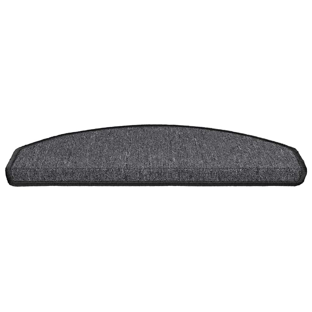 Prostirke za stepenice 30 kom 65x24x4 cm antracit poluokrugle velike