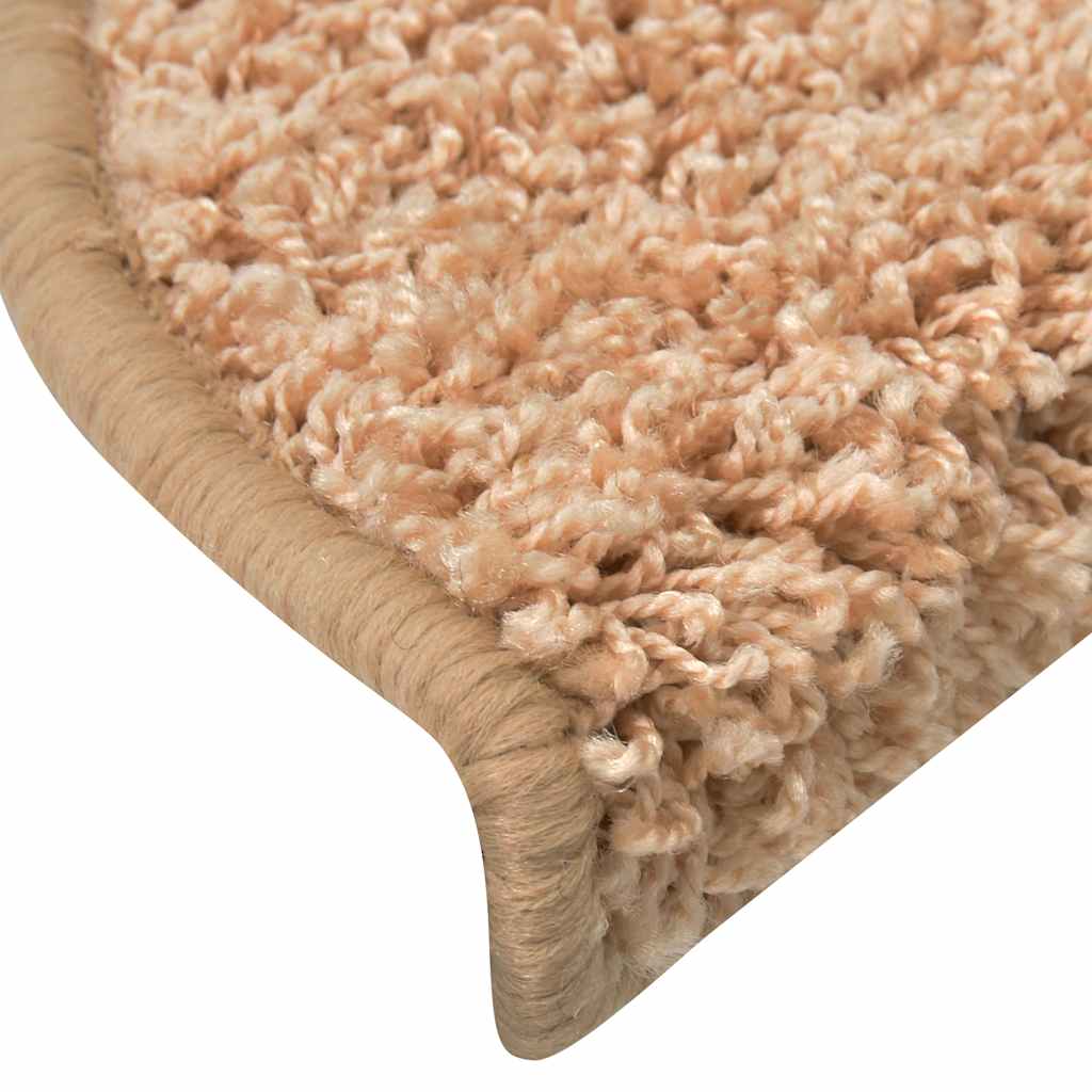 Prostirke za stepenice 30 kom 65x21x4 cm zlatne poluokrugle velike