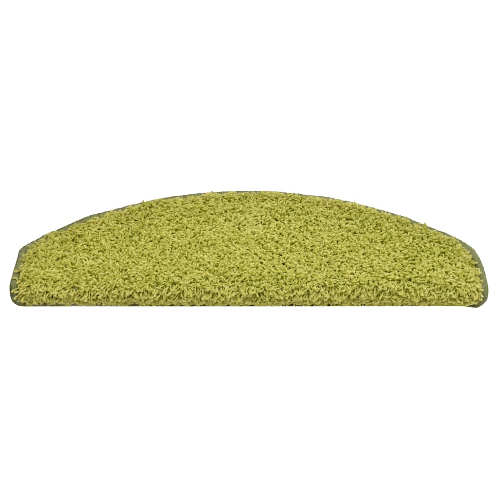 Prostirke za stepenice 30 kom 65x21x4 cm Zelene poluokrugle velike