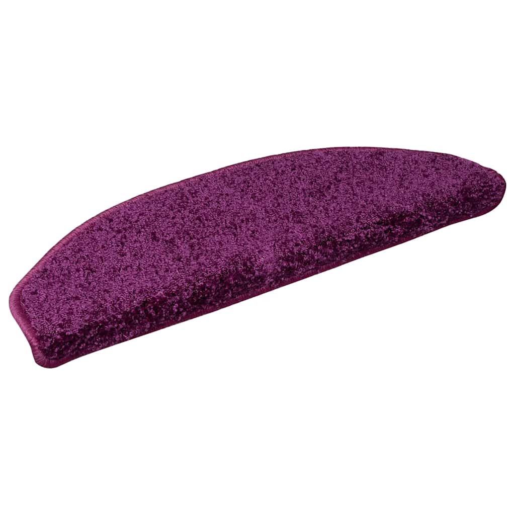 Prostirke za stepenice 20 kom 65x21x4 cm ljubičaste poluokrugle velike