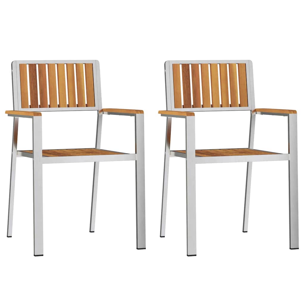 Vanjski set za objedovanje 3 pcs Smeđa Čvrsto drvo akacije