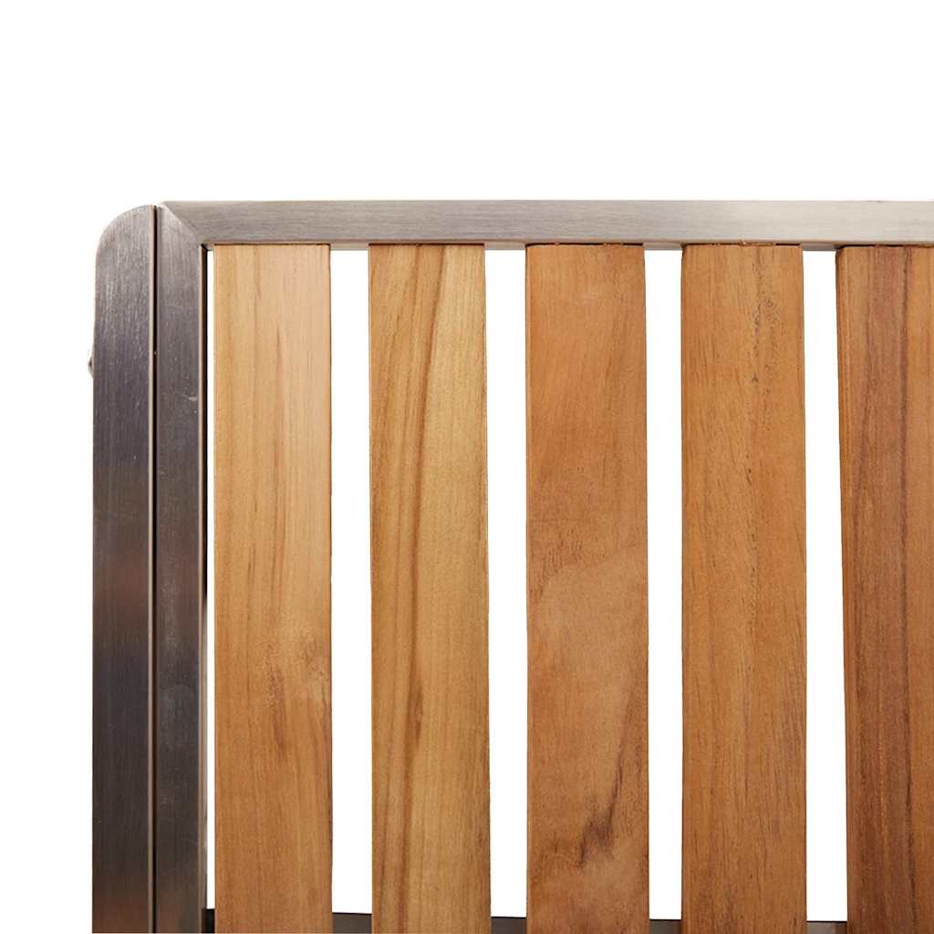 Vanjski set za objedovanje 5 pcs Smeđa Čvrsto teak drvo