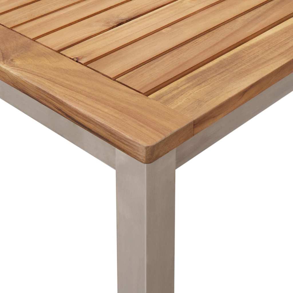 Vanjski set za objedovanje 5 pcs Smeđa Čvrsto teak drvo