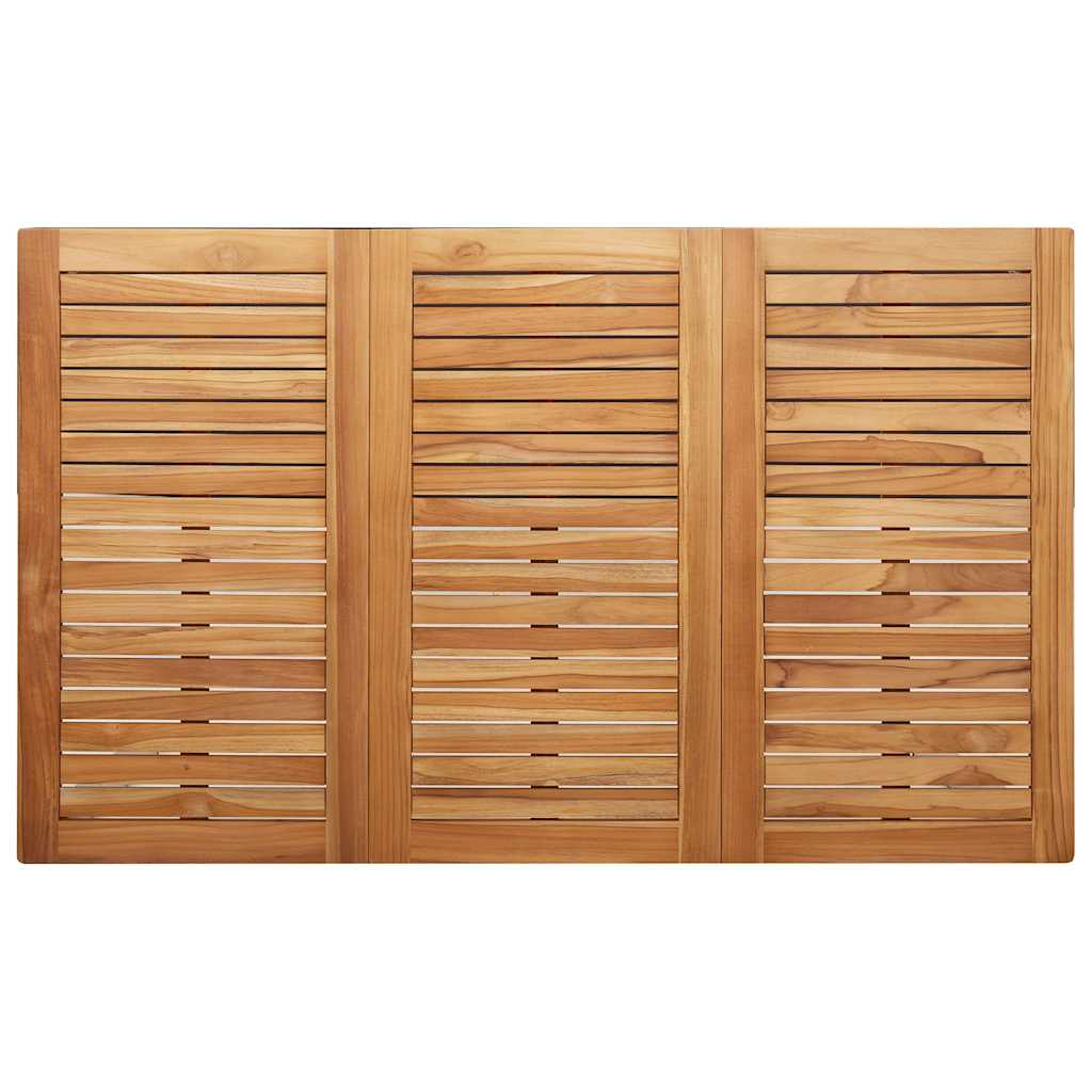 Vrtni set za objed 5 pcs Masivni teak drvo i nehrđajući čelik