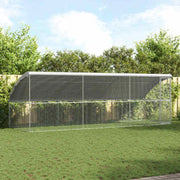 Kavez za piliće 3 pcs Srebrno 600 x 200 x 200 cm Cinkani čelik