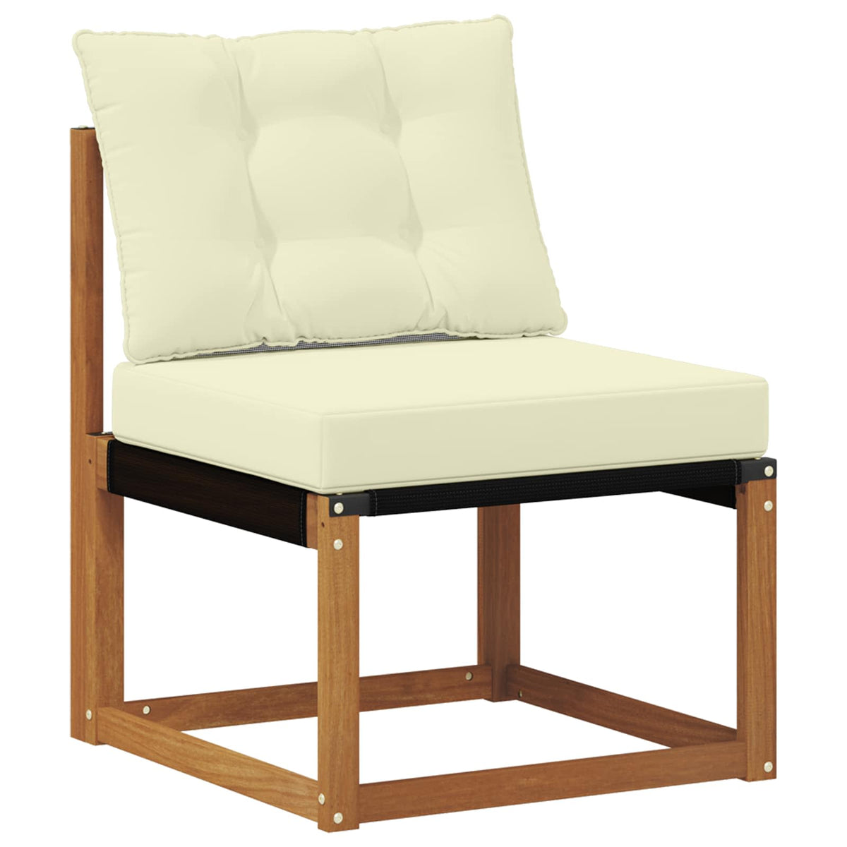 Set vanjskih sofa 4 kom. Prirodna i krem Smeđa 190 x 130,5 x 73 cm