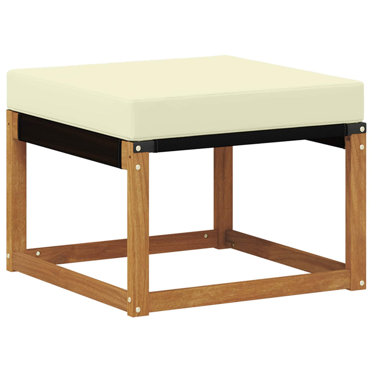 Set vanjskih sofa 6 kom. Prirodna i krem Smeđa 249 x 130,5 x 73 cm