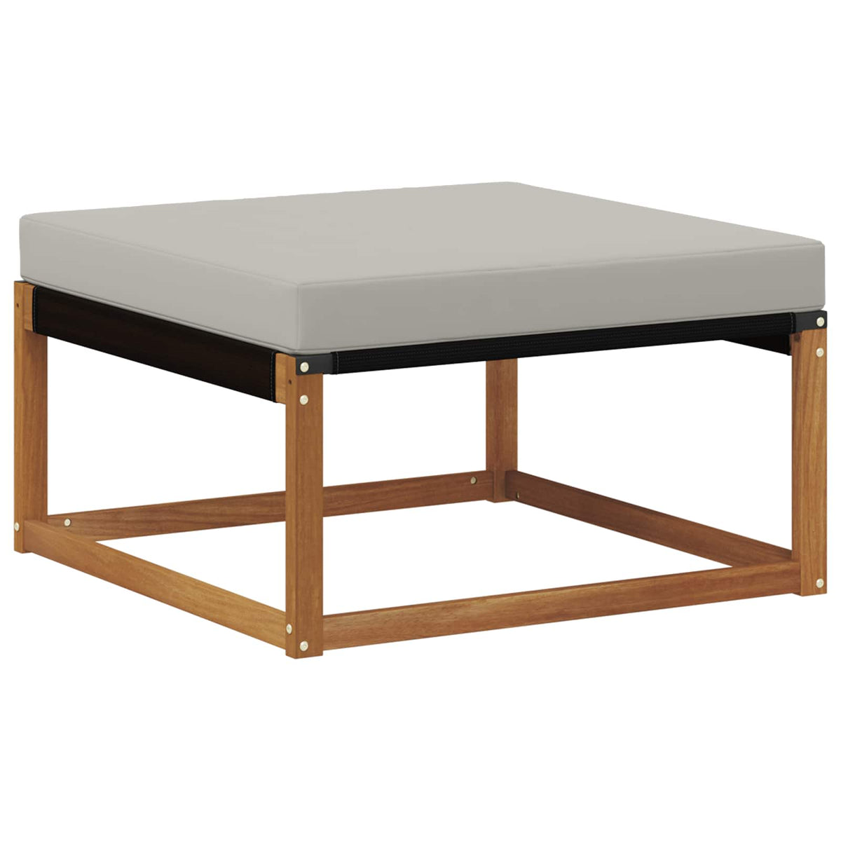 Set vanjskih sofa 4 kom. Prirodna i svjetlosiva Smeđa 254 x 162,5 x 73 cm