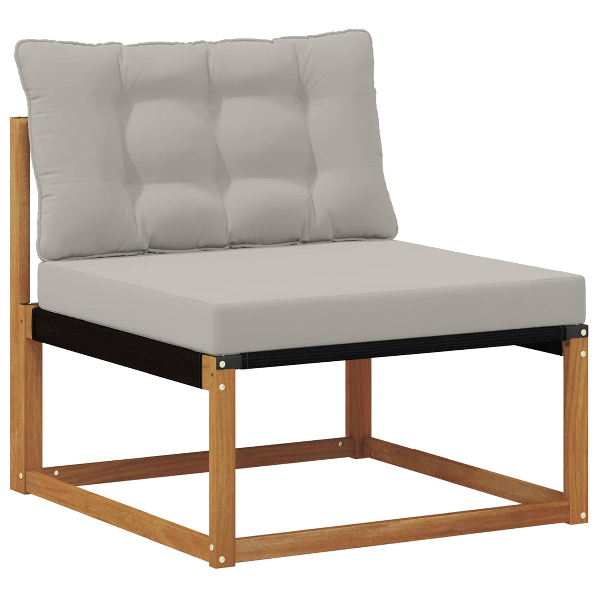 Set vanjskih sofa 4 kom. Prirodna i svjetlosiva Smeđa 245,5 x 162,5 x 73 cm