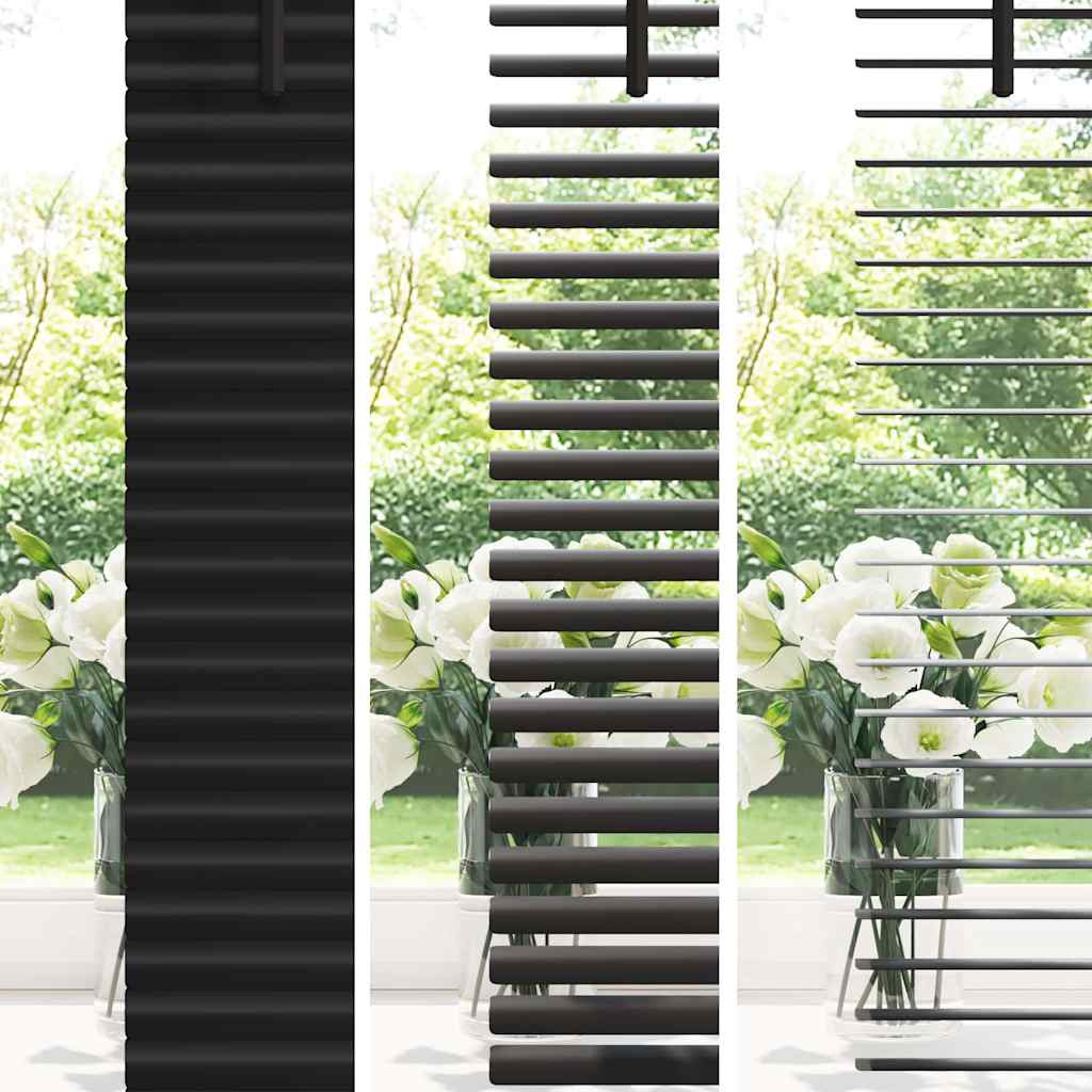 Venecijanski zastore Crna 130 x 130 cm Aluminij