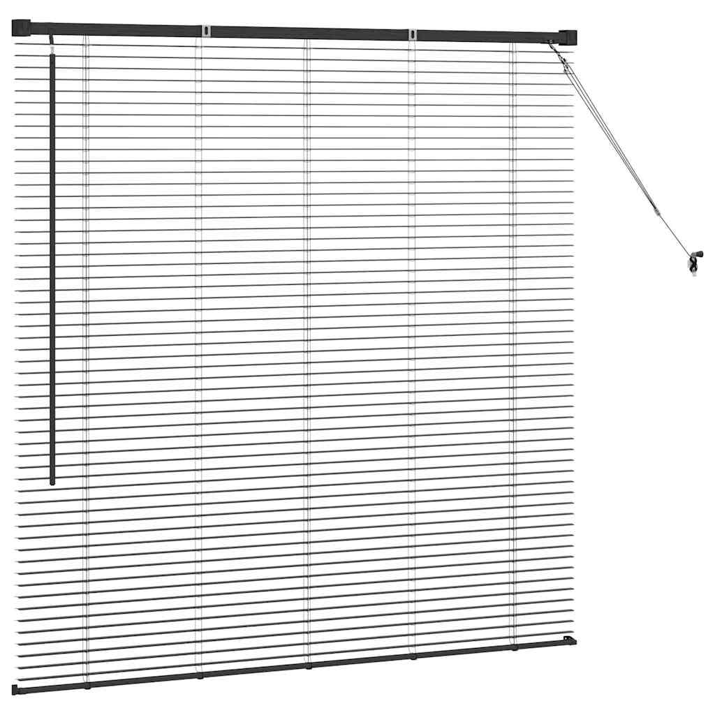 Venecijanski zastore Crna 130 x 130 cm Aluminij