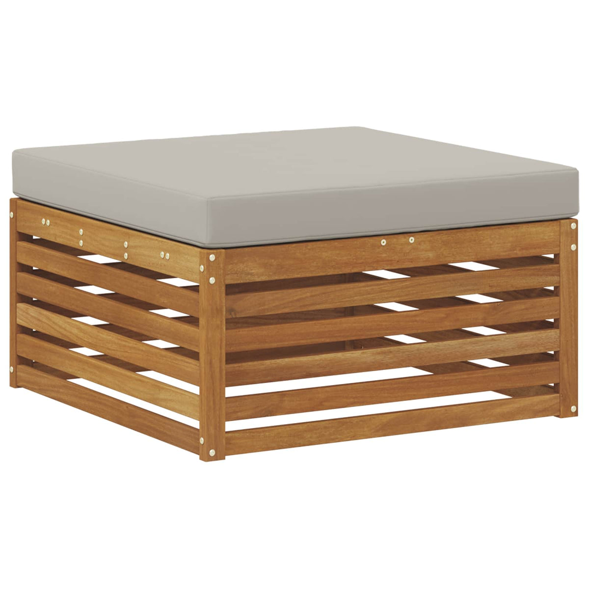 Set vanjskih sofa 5 kom. Prirodna i svijetlo siva 337 x 162,5 x 73 cm